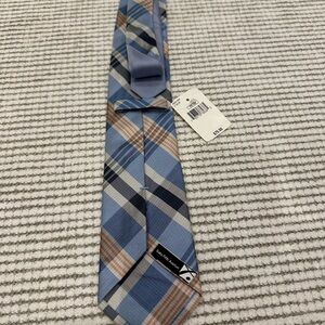 Saks Fifth Avenue Blue Plaid Men's Tie